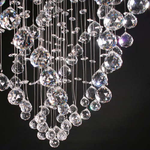 Żyrandol kryształowy 70x50 cm K135